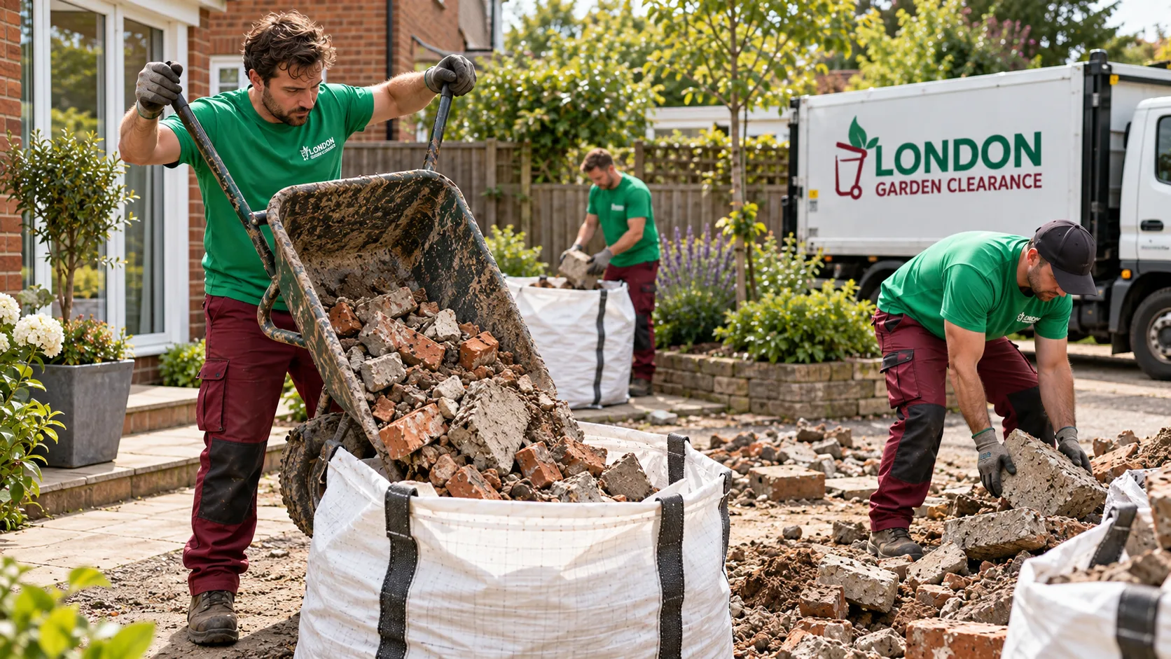 Rubble processing and licensed waste facility disposal