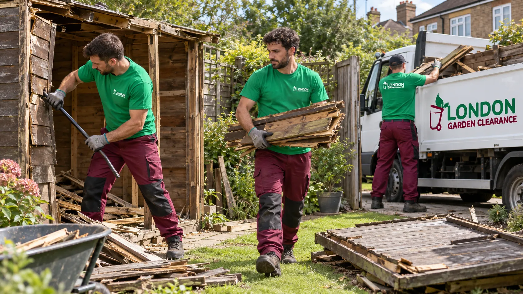 Garden shed removal in London