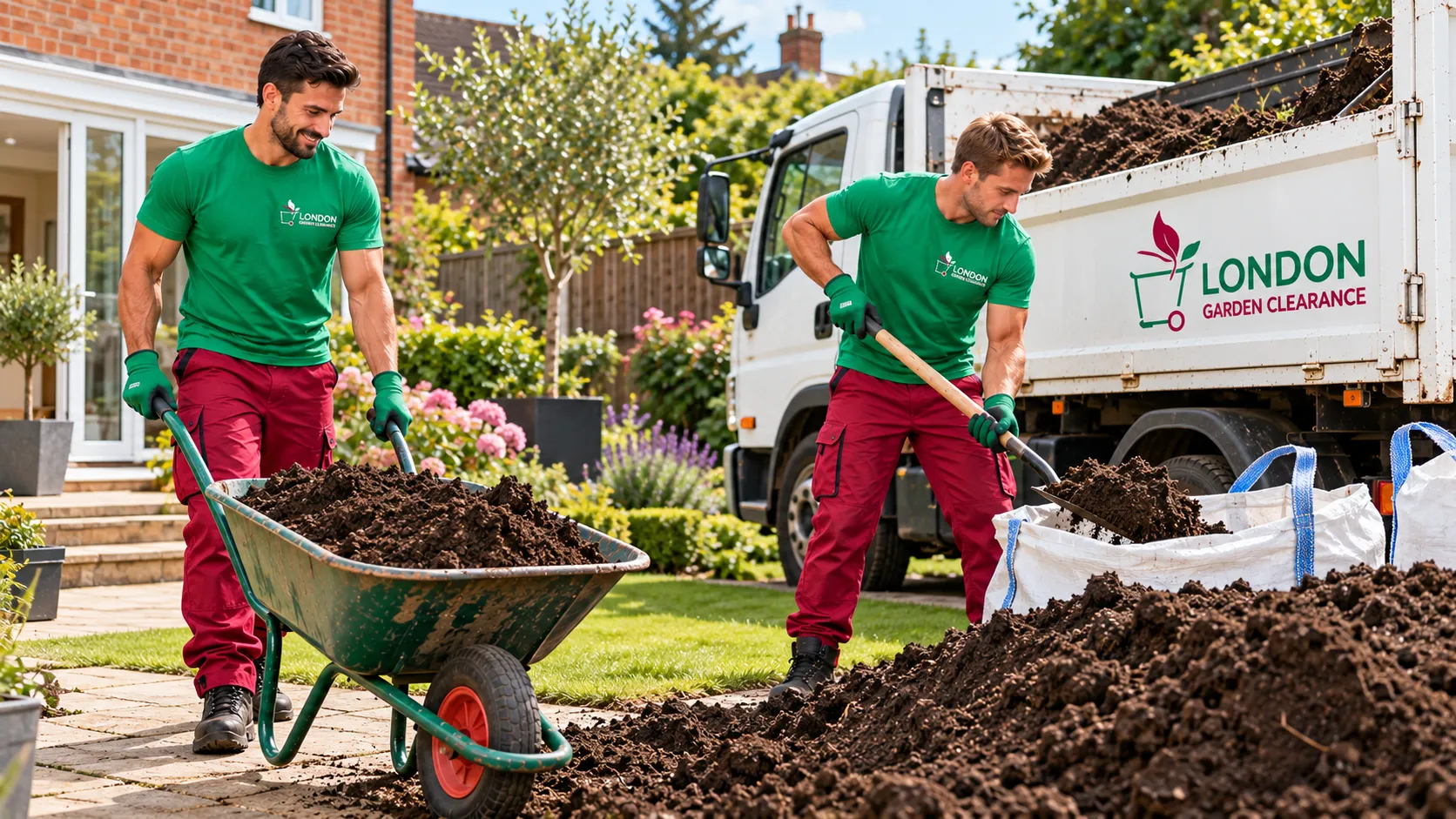 London garden soil clearance